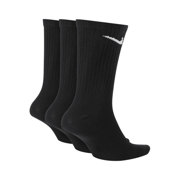 Nike Dri-Fit Crew Socks 3pk Black Heel