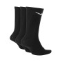 Nike Dri-Fit Crew Socks 3pk Black Heel