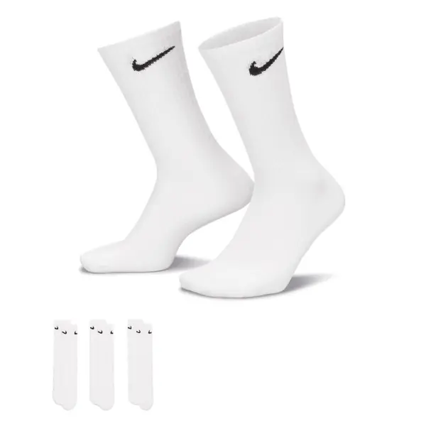 Nike Dri-Fit Crew Socken 3er-Pack Weiß