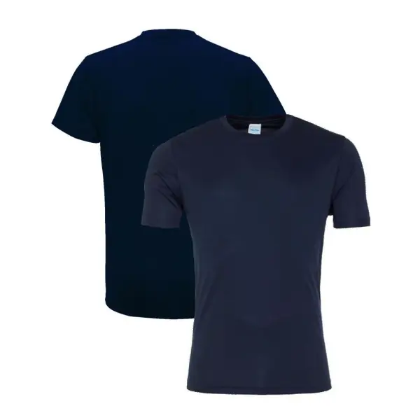 Performance-T-shirt med tryk og broderi til unge