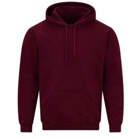 Essentials - Felpa con cappuccio in cotone classico con testo inclinato