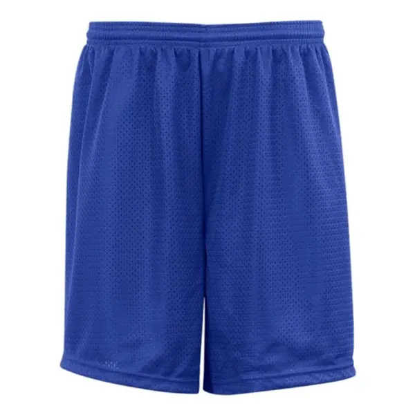Essentiell - Bestickte Mesh-Trainingsshorts