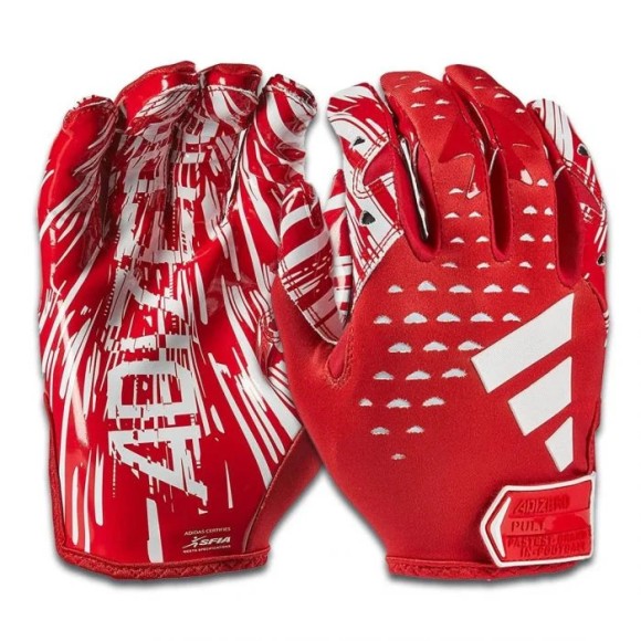 Adidas Adizero 13 Receiver Gloves Red