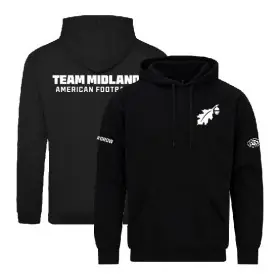 Team Midlands - Coaches Embroidered & Printed Cotton Hoodie