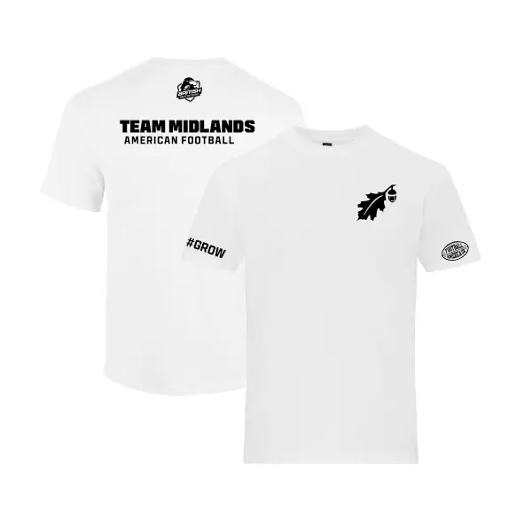 Team Midlands - Players Embroidered & Printed Cotton T-Shirt