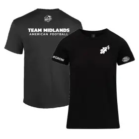 Team Midlands - Women's Coaches Embroidered & Printed Cotton T-Shirt
