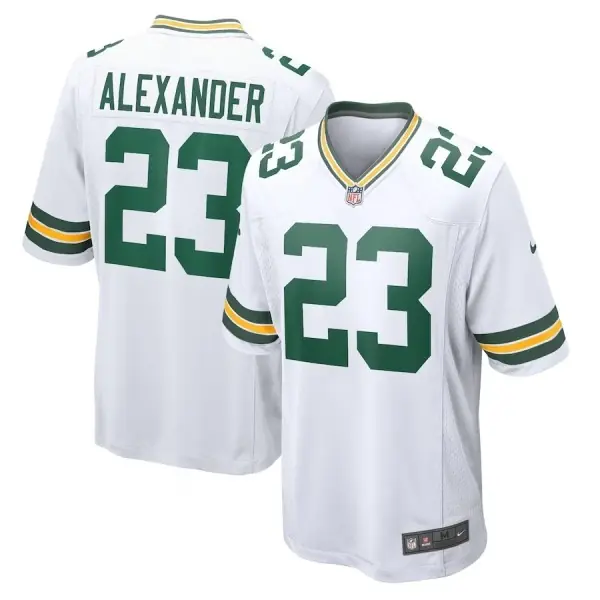 Maillot extérieur des Packers de Green Bay Nike - Jaire Alexander devant et derrière