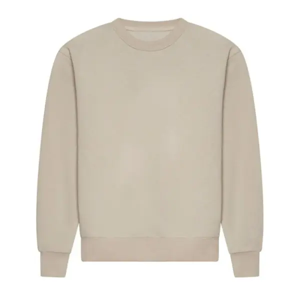 Varsity - Bue Tekst Broderet & Printet Signatur Sweatshirt