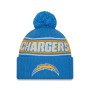 Los Angeles Chargers New Era 2024 Sideline Sport Knit Front