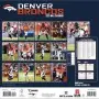 Denver Broncos 2025 12"x12" Wall Calendar Back