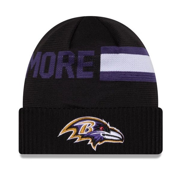 Baltimore Ravens New Era 2024 Beanie Front