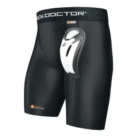Short de Compresión Central Shock Doctor con Copa Bio Flex Frontal