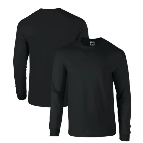 Lag - Rund Text Klassisk Bomullslångärmad T-shirt