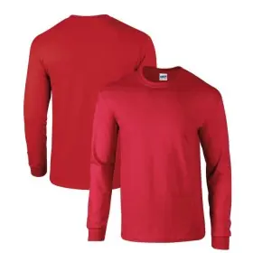 Team - Rundtext Klassisches Baumwoll-Langarmshirt