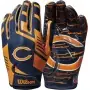 Guanti da ricevitore per adulti Chicago Bears Wilson NFL Stretch Fit