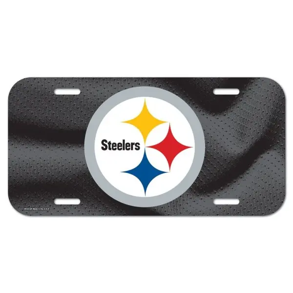 Placa de Matrícula de los Pittsburgh Steelers Solo Logotipo