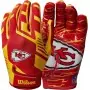 Wilson NFL Stretch Fit Gants de Receveurs Jeunes - Kansas City Chiefs