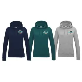 Dol-Fan UK - Damers Broderad Logotyp Hoodie