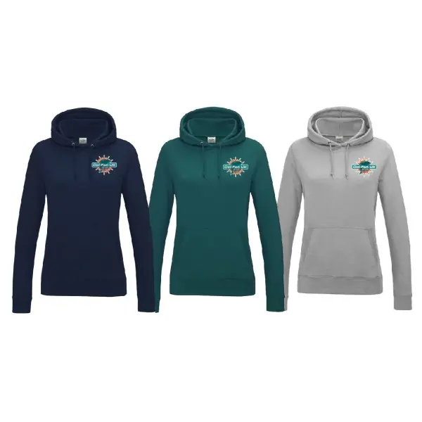 Dol-Fan UK - Damen Kapuzenpullover mit gesticktem Logo