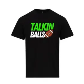 Talkin Balls - Printed Classic Cotton T-Shirt